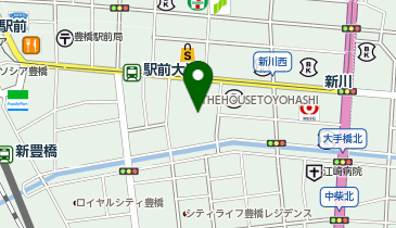 豊橋市まちなか図書館の地図画像