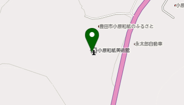 小原和紙美術館の地図画像