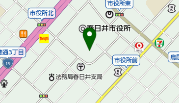 春日井市民会館の地図画像