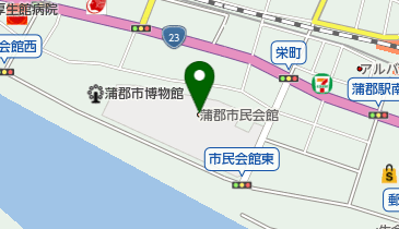 蒲郡市民会館の地図画像