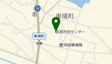 北部市民センターの地図画像