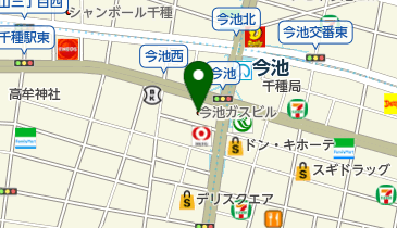 今池ガスホールの地図画像
