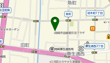 岡崎市図書館交流プラザ(多目的ホール)の地図画像