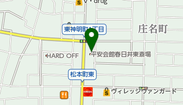 平安会館春日井東斎場の地図画像