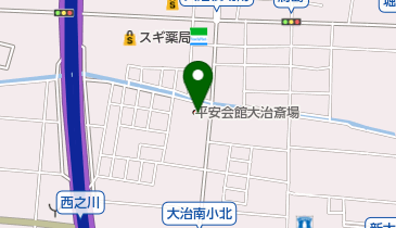 平安会館大治斎場の地図画像