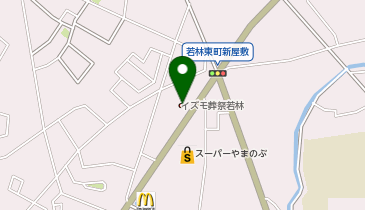 イズモ葬祭若林の地図画像