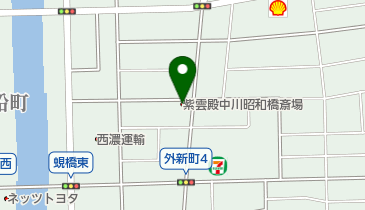 紫雲殿中川昭和橋斎場の地図画像