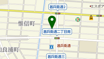 イズモ葬祭みなと甚兵衛通の地図画像