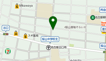 御器所・桜山ホールの地図画像