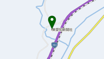 東愛知新聞社新城支局の地図画像