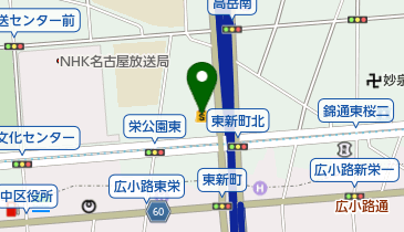 石川テレビ放送(株)名古屋支社の地図画像