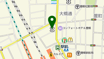 中部日本放送(株)豊橋支社の地図画像