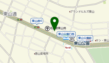 あいち銀行東山支店の地図画像