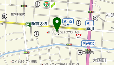 三十三銀行豊橋支店の地図画像