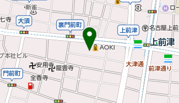 岡崎信用金庫上前津支店の地図画像