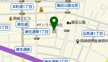 岡崎信用金庫中央支店の地図画像