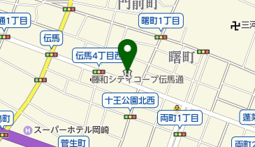 岡崎信用金庫伝馬支店の地図画像