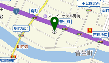 岡崎信用金庫本店の地図画像