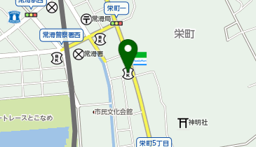 西尾信用金庫常滑支店の地図画像