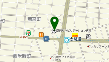 医療法人珪山会鵜飼リハビリテーション病院の地図画像