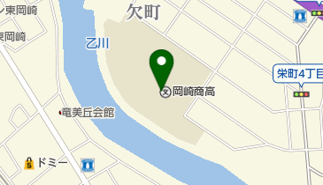 愛知県立岡崎商業高校の地図画像