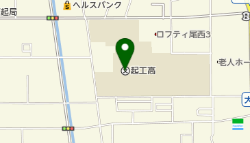 愛知県立一宮起工科高校の地図画像