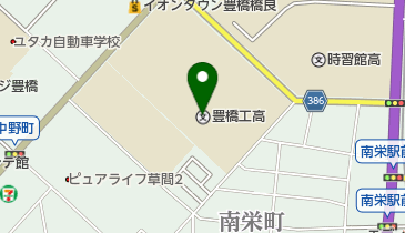 愛知県立豊橋工科高校の地図画像