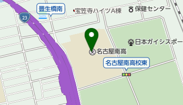 愛知県立名古屋南高校の地図画像