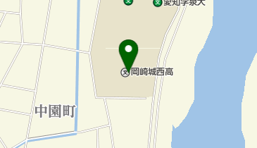 私立岡崎城西高校の地図画像
