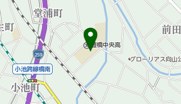 私立豊橋中央高校の地図画像