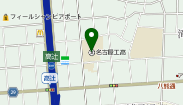 私立名古屋工業高校の地図画像