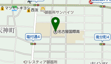 私立名古屋国際高校の地図画像
