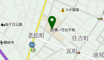 私立藤ノ花女子高校の地図画像