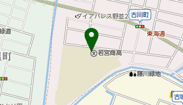 名古屋市立若宮商業高校の地図画像