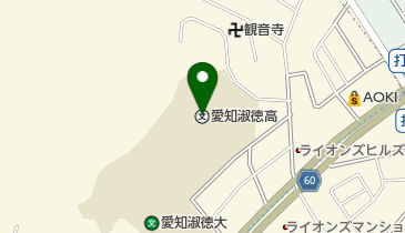 私立愛知淑徳高校の地図画像