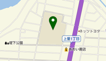 岡崎市立北中学校の地図画像