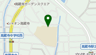 春日井市立高蔵寺中学校の地図画像
