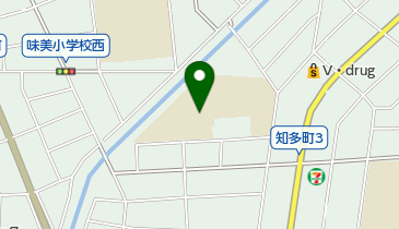 春日井市立知多中学校の地図画像