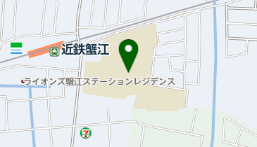 蟹江町立蟹江中学校の地図画像