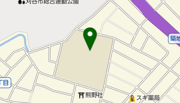 刈谷市立雁が音中学校の地図画像