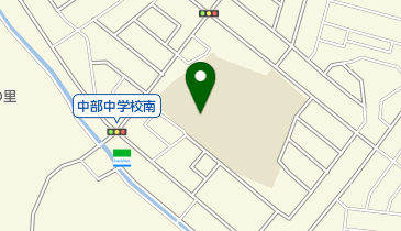 知多市立中部中学校の地図画像