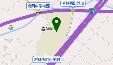 豊田市立高岡中学校の地図画像