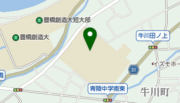 豊橋市立青陵中学校の地図画像