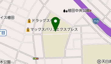 名古屋市立植田中学校の地図画像