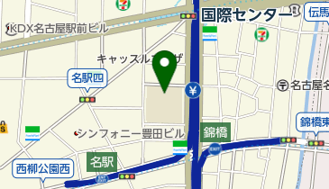 名古屋市立笹島中学校の地図画像