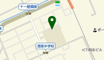 名古屋市立港南中学校の地図画像