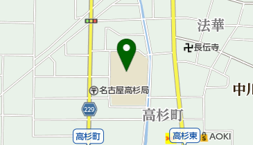名古屋市立高杉中学校の地図画像