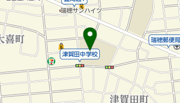 名古屋市立津賀田中学校の地図画像