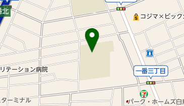 名古屋市立日比野中学校南校舎の地図画像