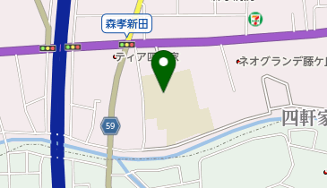 名古屋市立森孝中学校の地図画像